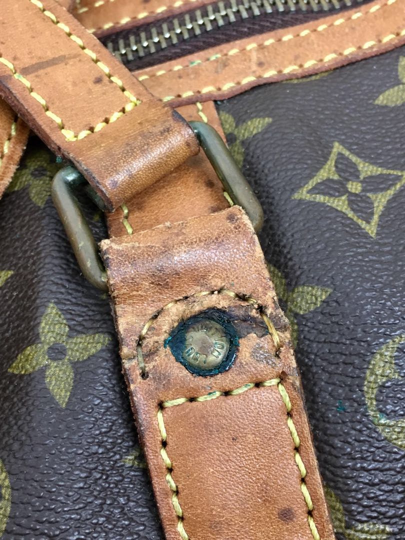 VINTAGE LOUIS VUITTON KEEPAL 50 ECLAIR ZIPPER RARE, Luxury, Bags