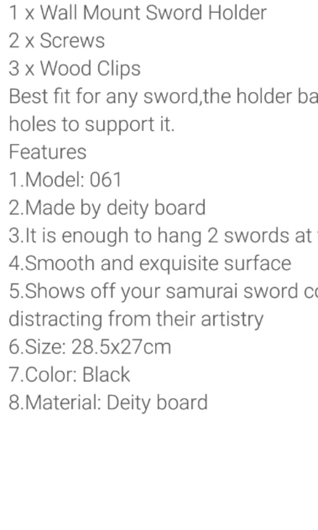 2 Tier 2 tier samurai / sword /jo bo staffs/ keris etc. Any weapon wall