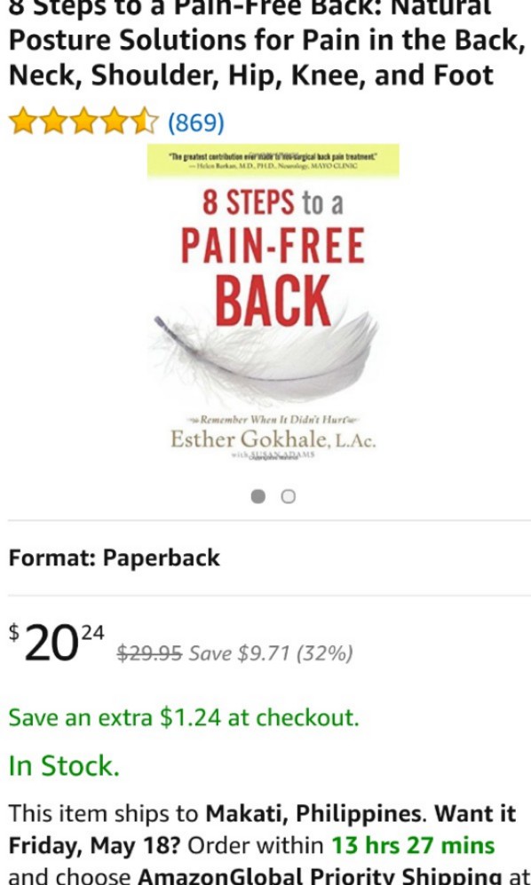 8 Steps To A Pain Free Back Books Books On Carousell