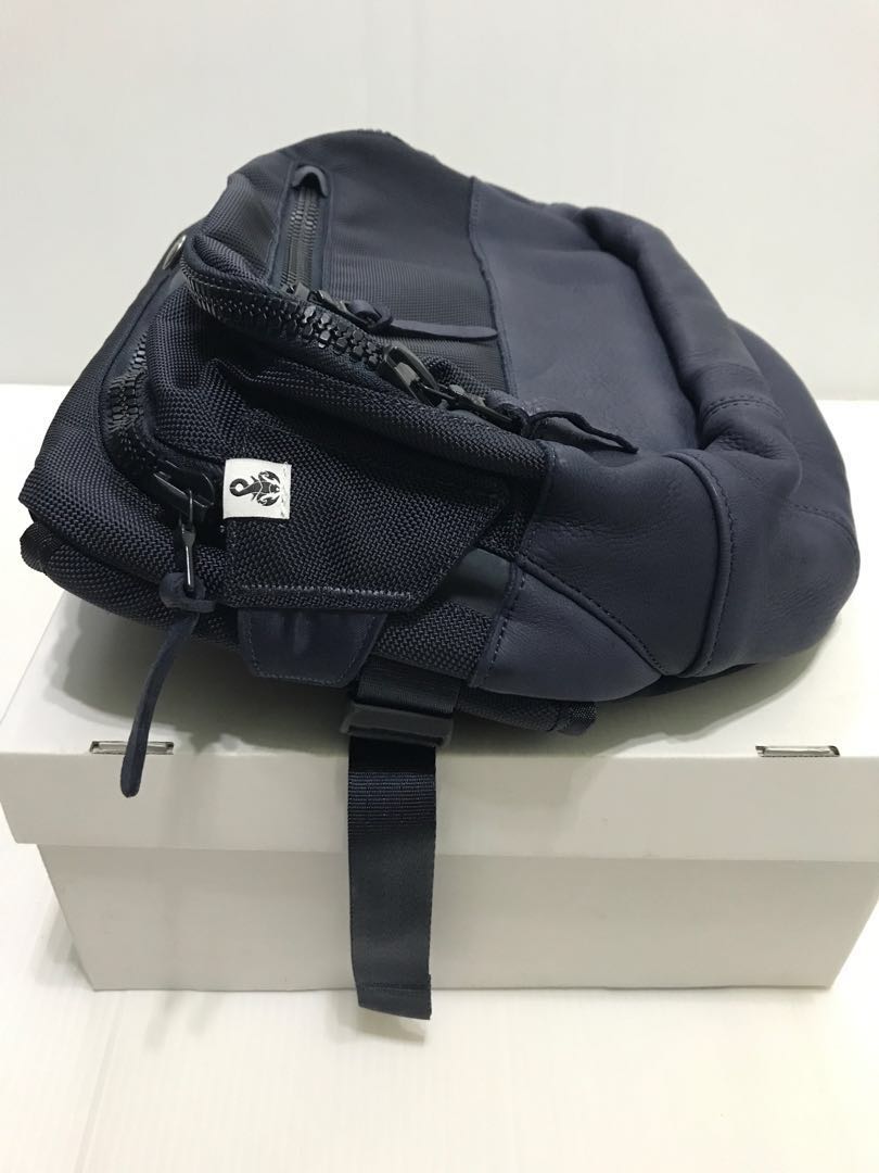 全新正品 FIL VISVIM BALLISTIC LUMBAR 8L x SOPHNET NAVY 郵差包 側背包