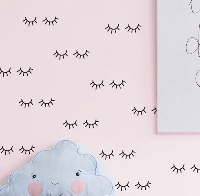 Unicorn Eyelash Wall Decor Vinyl Wall Sticker Design Craft