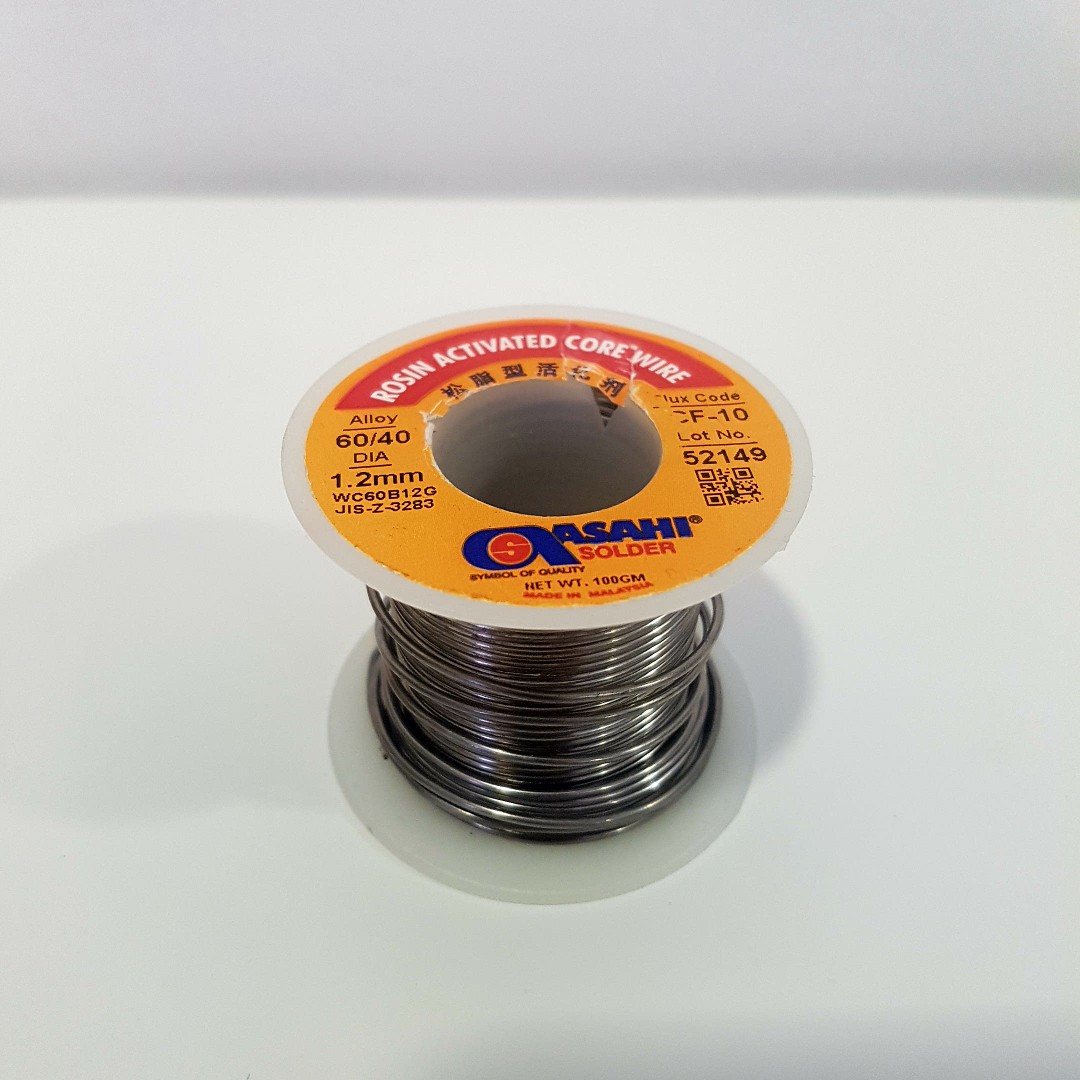 [ASAHI Solder] Rosin Activated Core Wire (0.8mm + 1.2mm), Furniture ...
