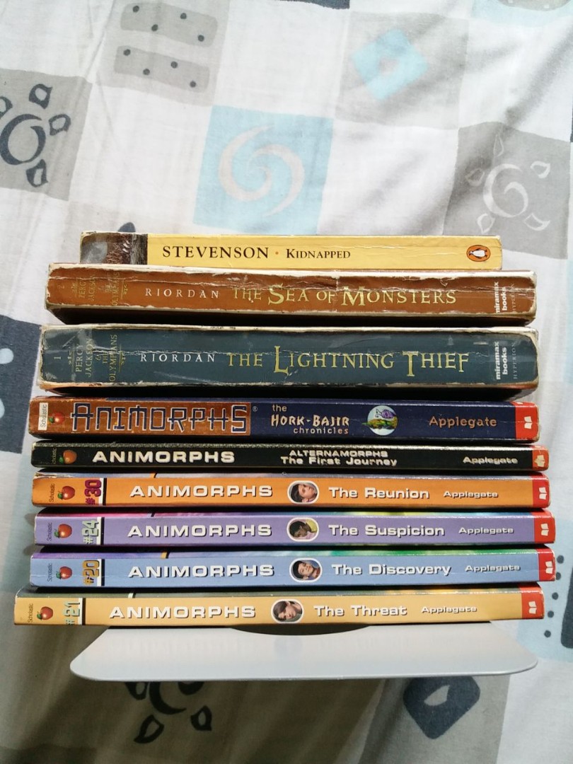 9 books of Animorphs and Percy, Hobbies & Toys, Books & Magazines ...