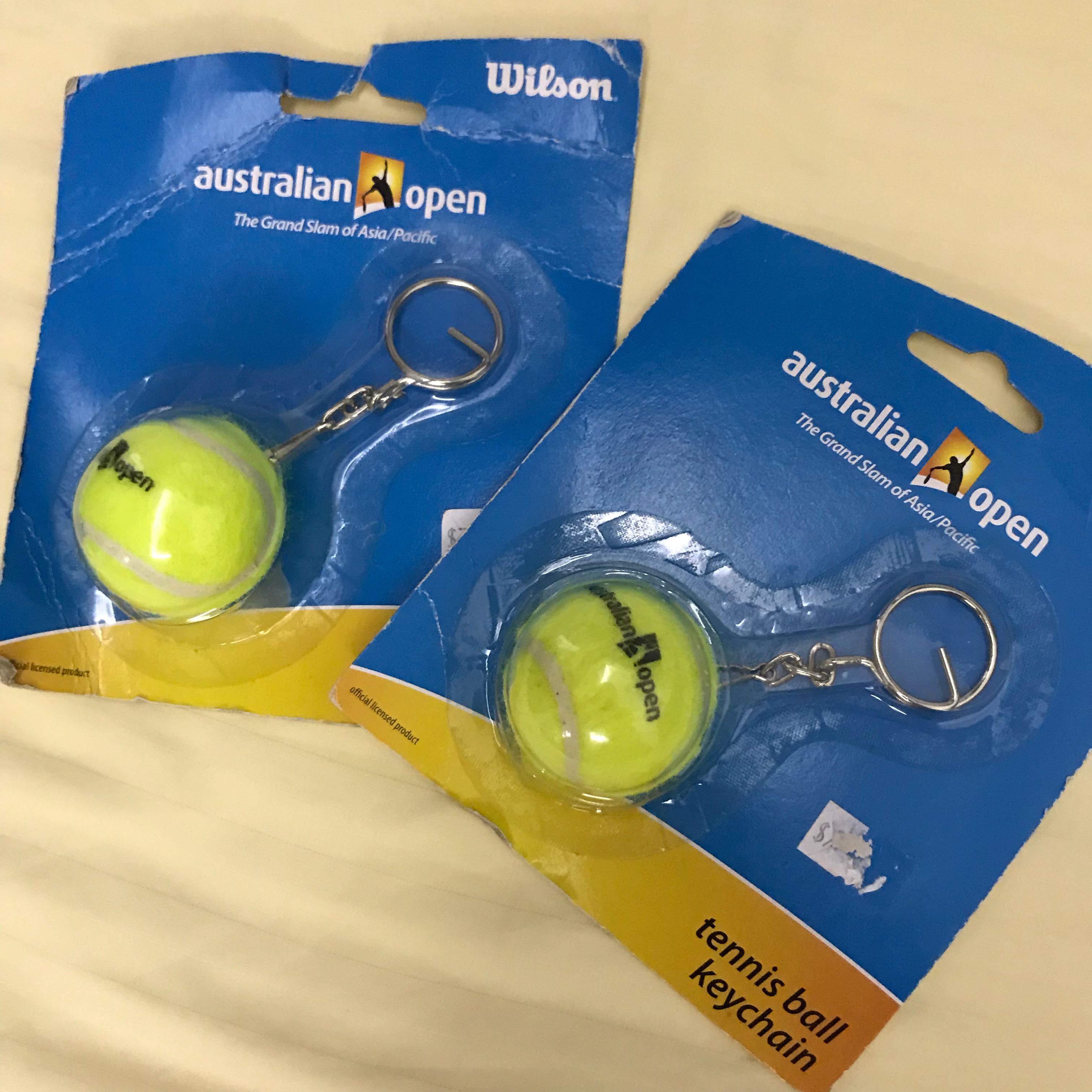 Australian Open Tennis Ball Souvenir Keychain Sports Sports Games Equipment On Carousell