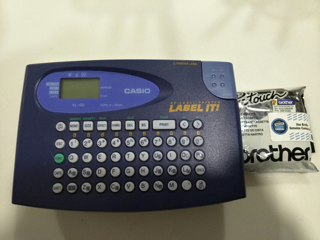 Casio Label Maker Kl 60 Trovoadasonhos