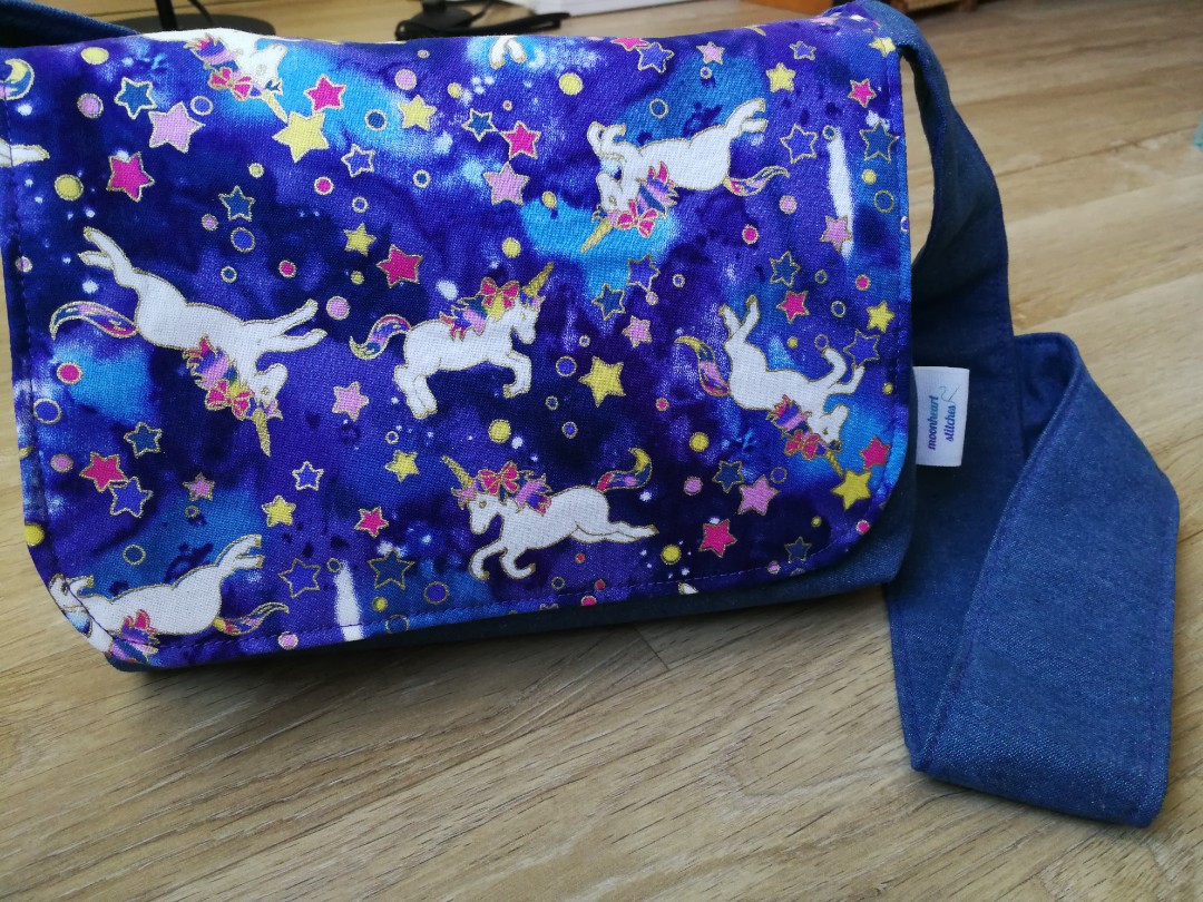 unicorn messenger bag