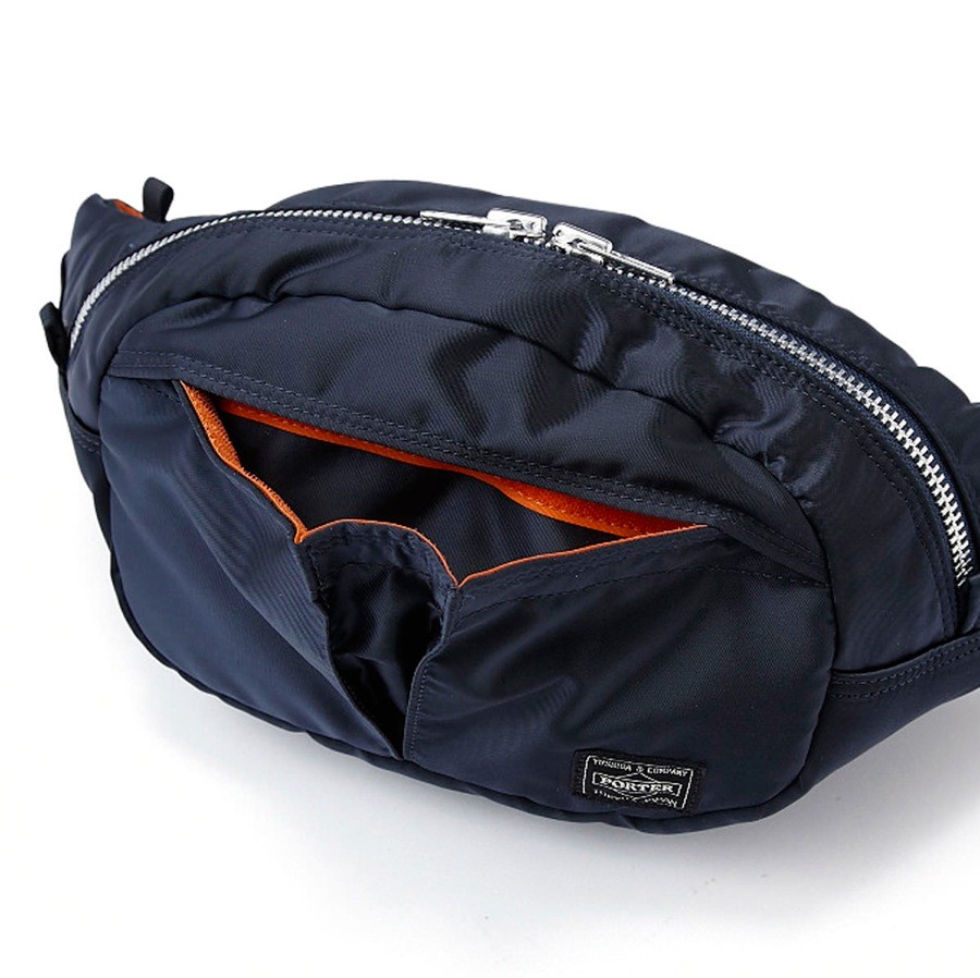 Oval waist outlet bag
