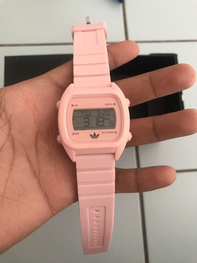 adidas pink watch