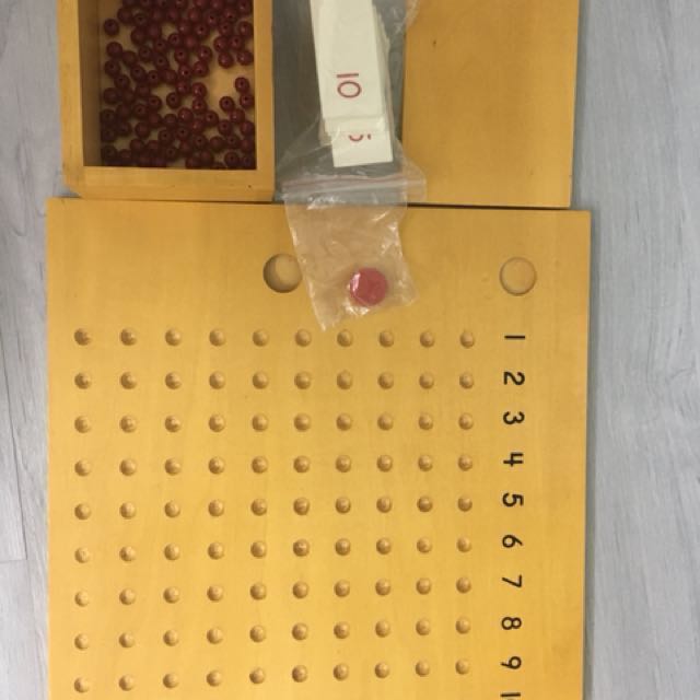 Montessori multiplication and Division Board 1set of two board, Hobbies ...
