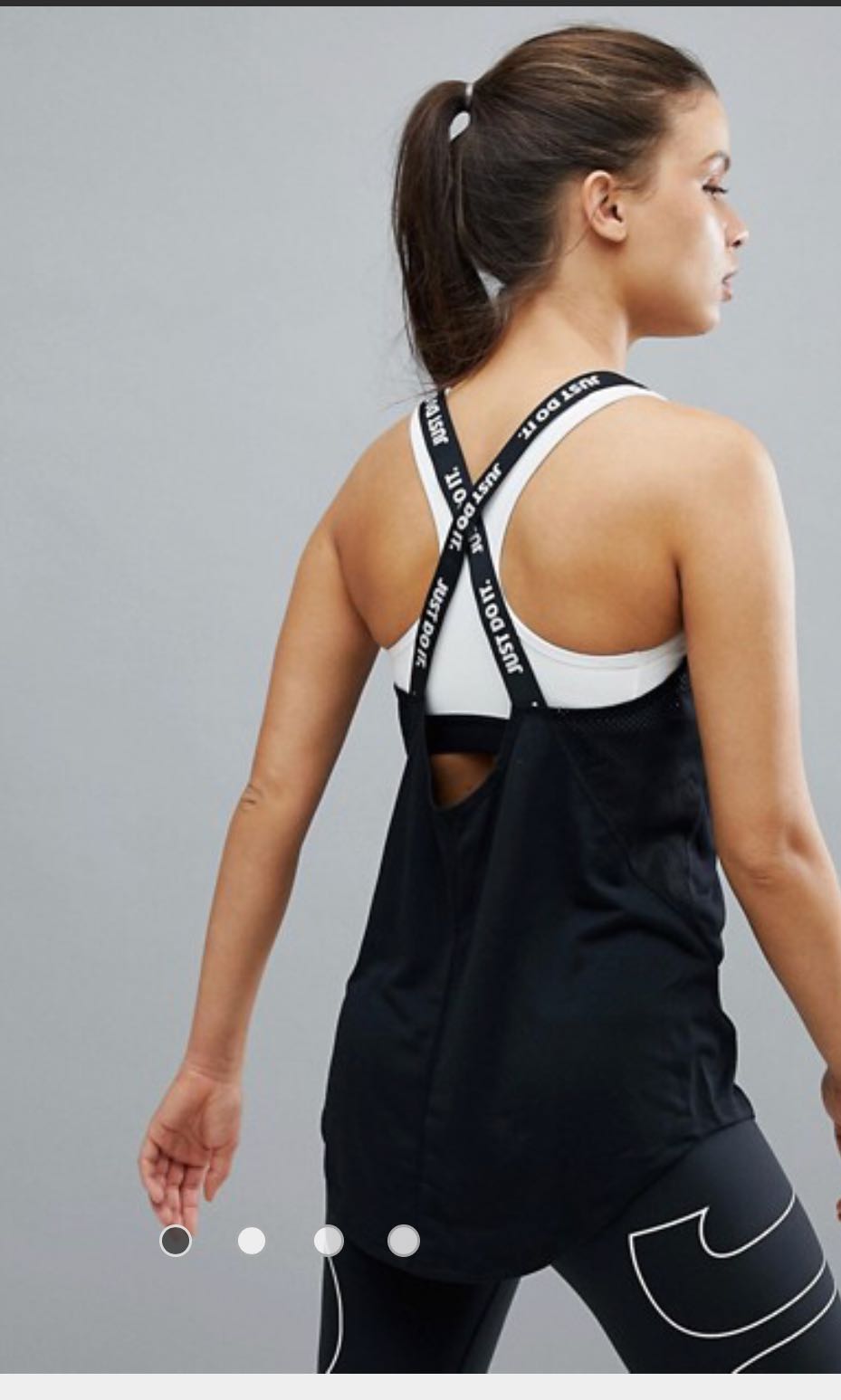 Nike elastika sale tank black