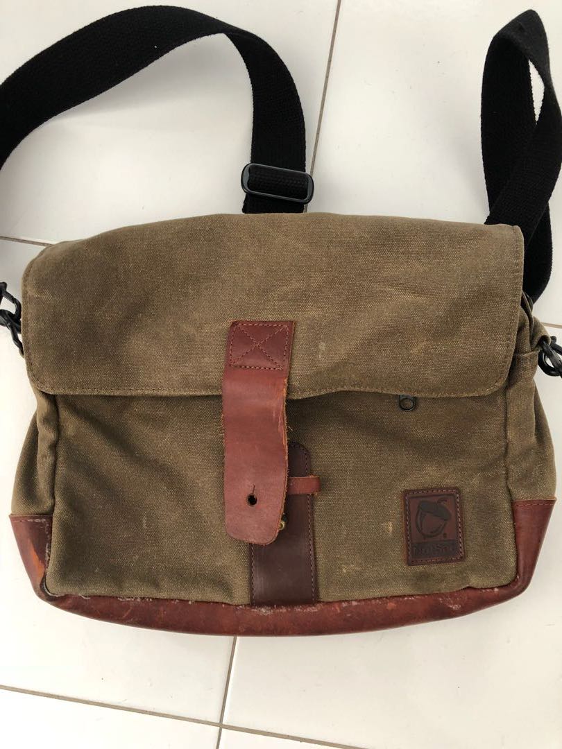 Nutsac satchel, Men's Fashion, Bags, Sling Bags on Carousell