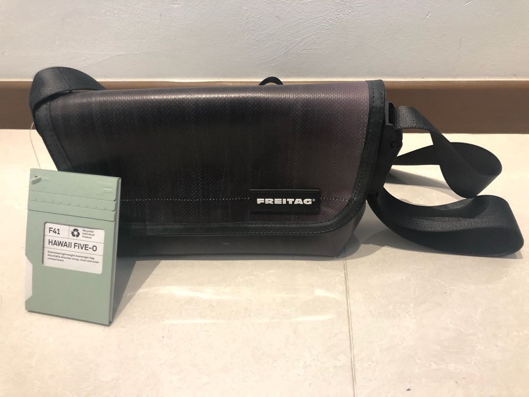 黒×金 freitag Hawaii 5-0 ショルダーバッグ 重た サーフサイド6
