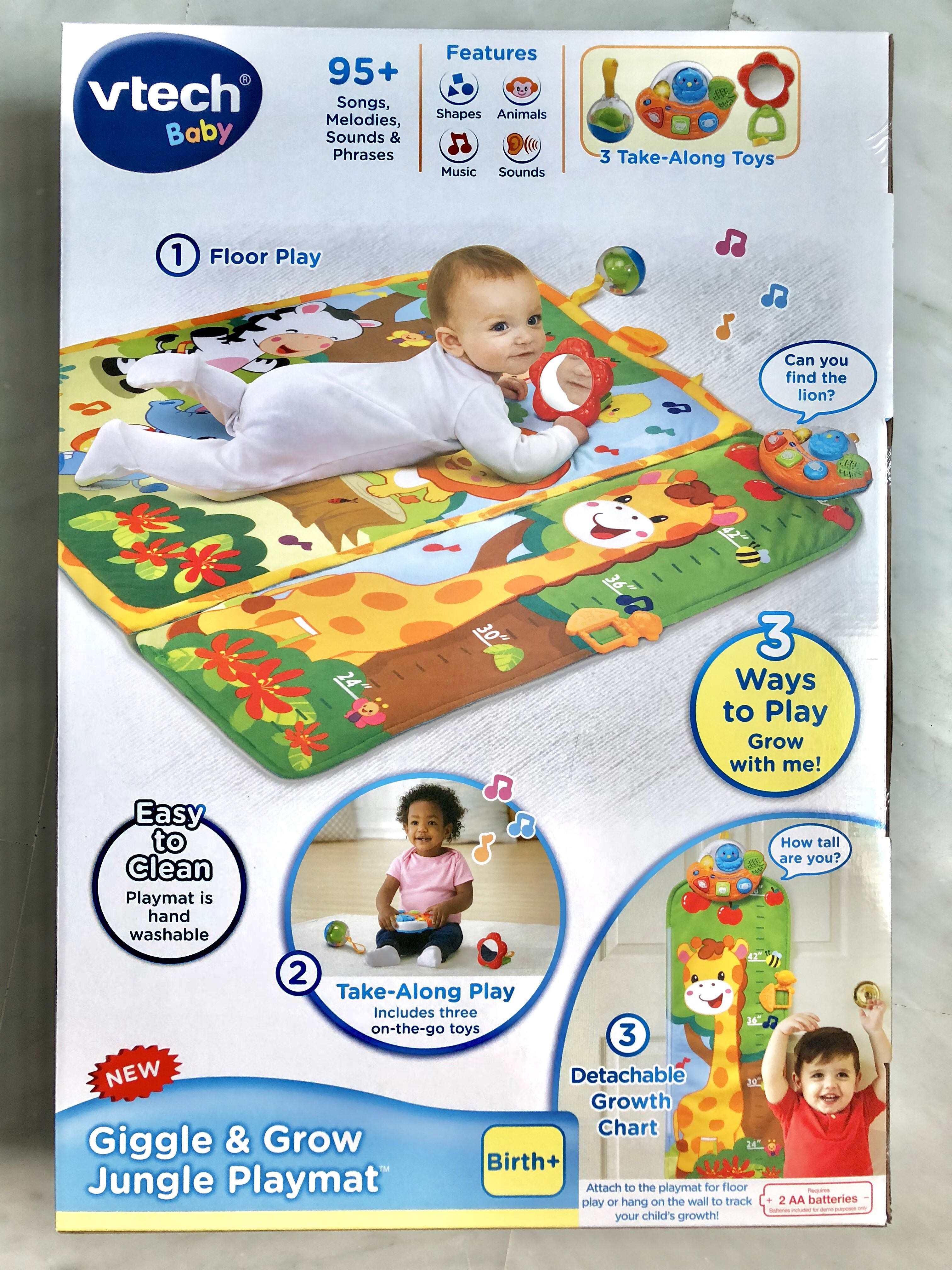 vtech giggle and grow jungle playmat