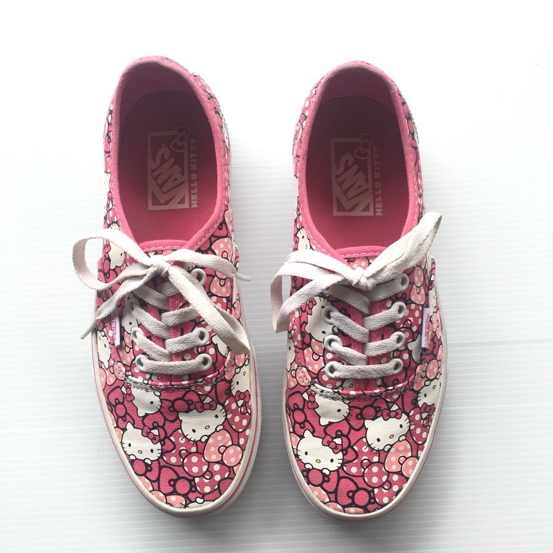 Sepatu Sneakers Vans Authentic Hello Kitty 100 Original Fesyen