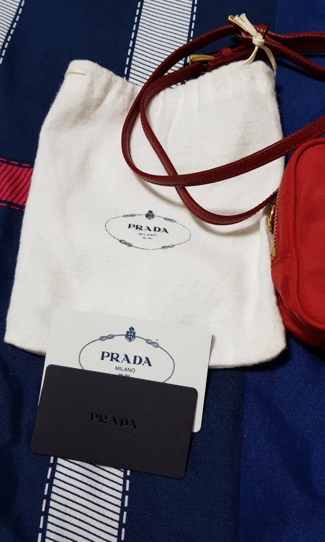 Prada Mini Sling Bag Womens Fashion Bags And Wallets Cross Body Bags On Carousell 0841