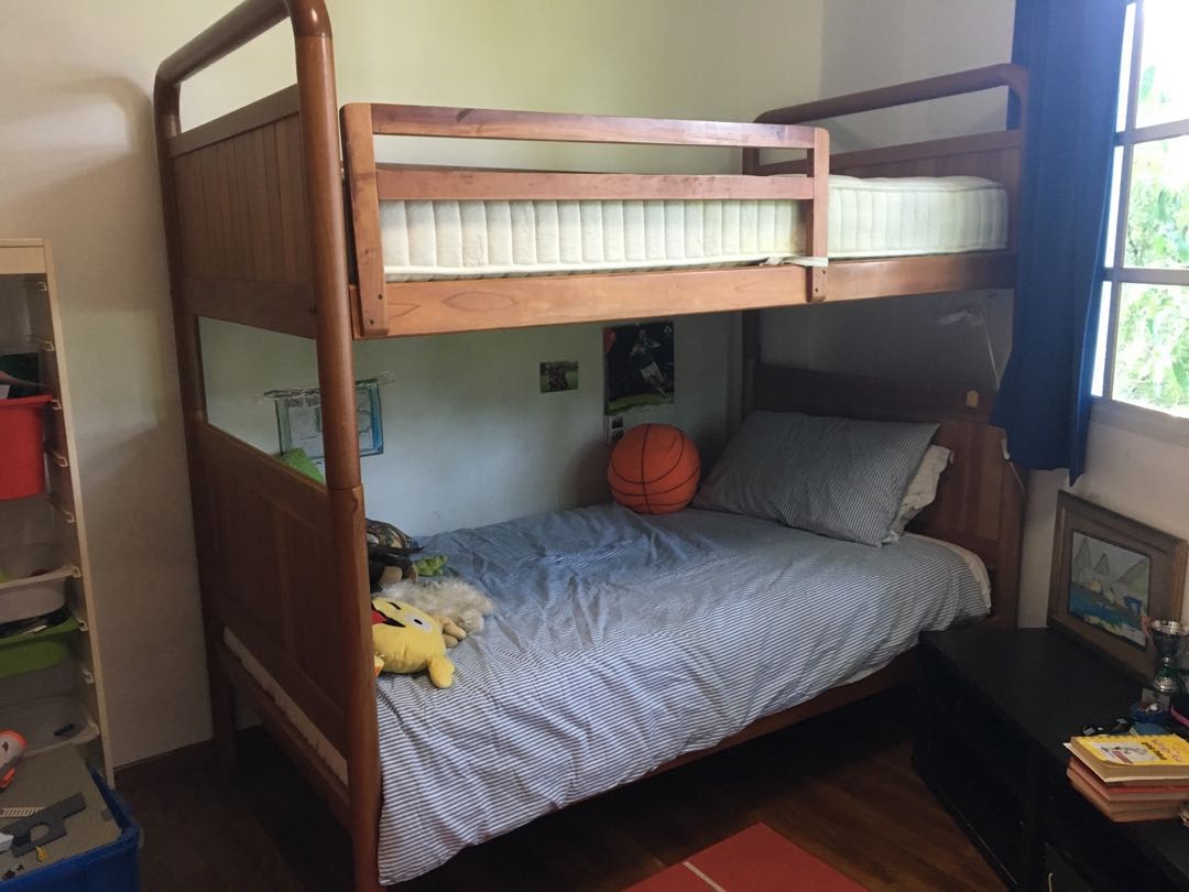 Solid Teak Bunk Bed Can Be Split Into Two Singles On Carou