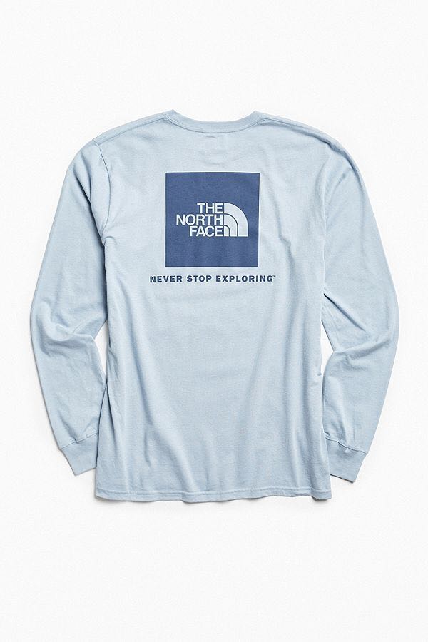 north face box logo long sleeve