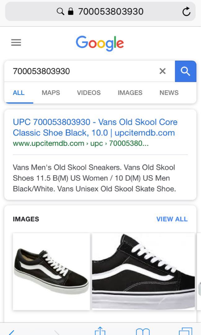 black vans size 10