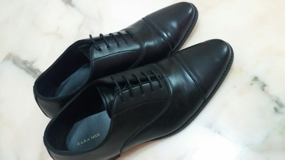 Zara man's leather shoes, Men's Fashion 