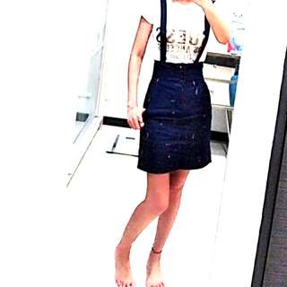Denim High Waist Skirt