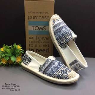 TOMS SHOES Size: 36,37,38,39,40 Always Provide Euro Size  Price : 750