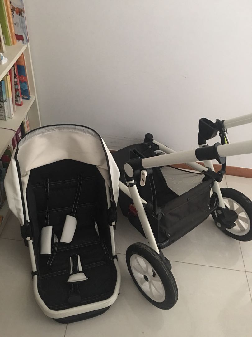 2 in one big wheel stroller, Babies & Kids, Going Out, Strollers on