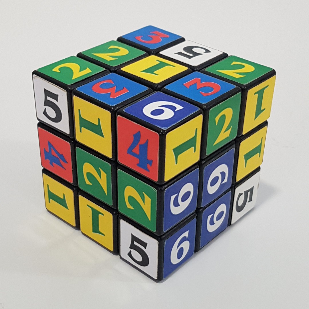 Rubix cube shop with numbers