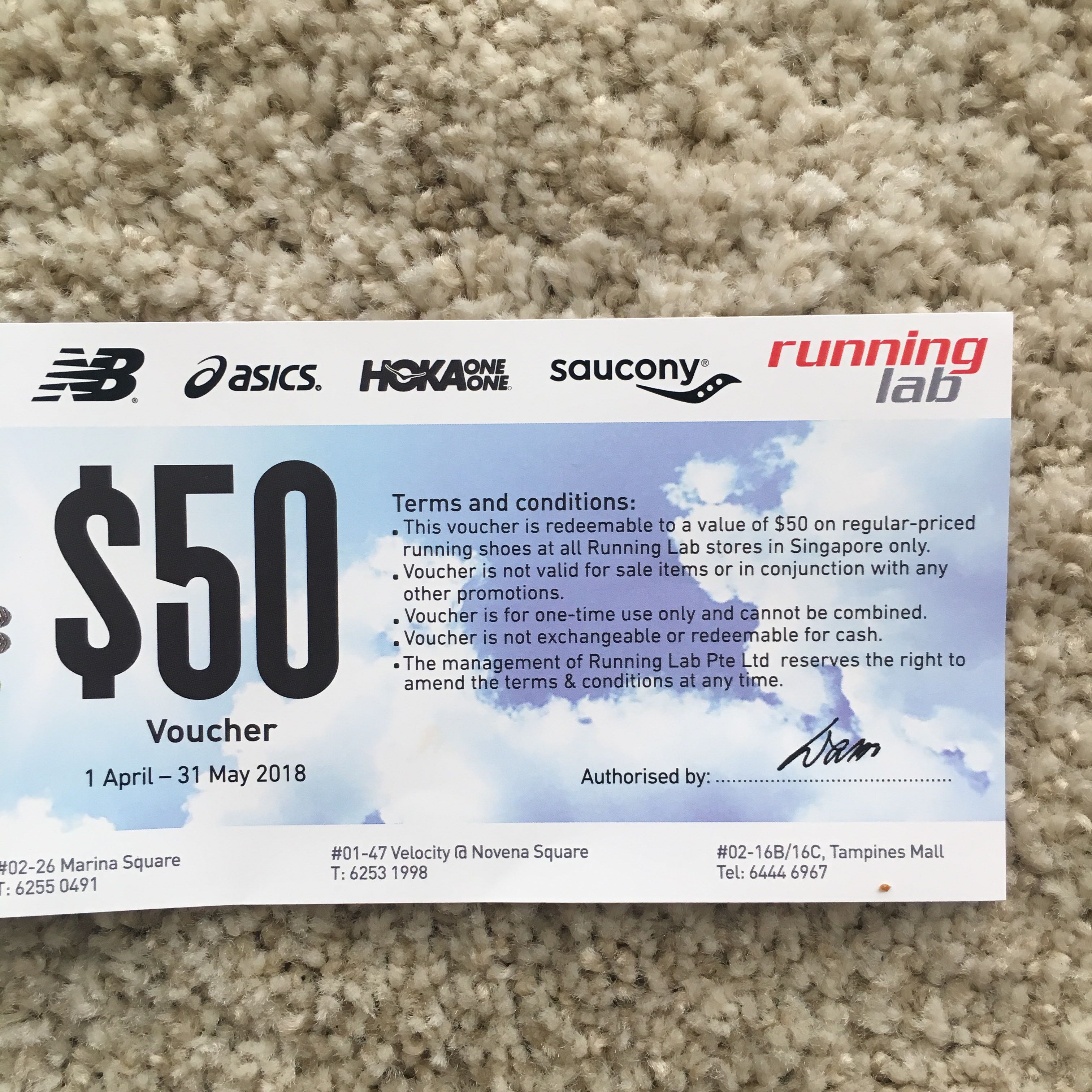 $50 Off Running Lab Voucher 