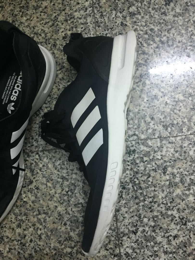 adidas black 3 stripe shoes
