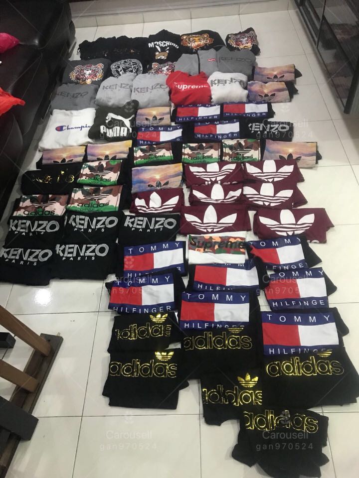 Adidas Kenzo Tommy Tshirt stock arrived, Men's Fashion, Clothes on Carousell