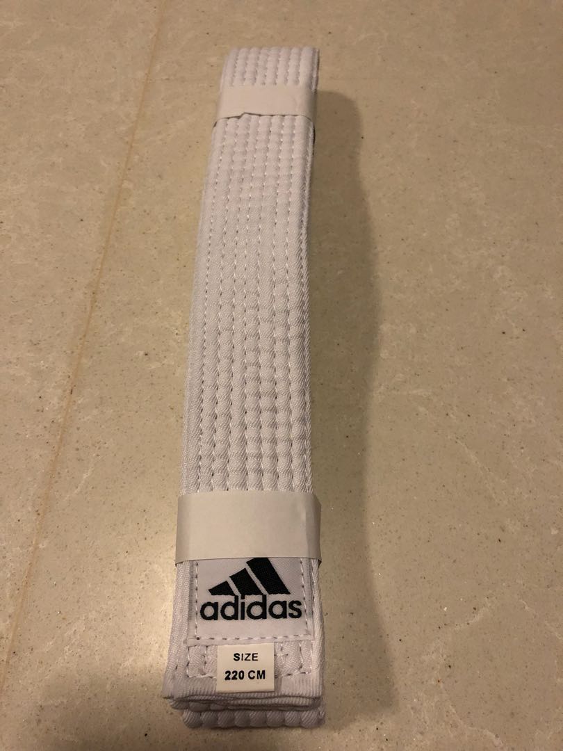 adidas white belt