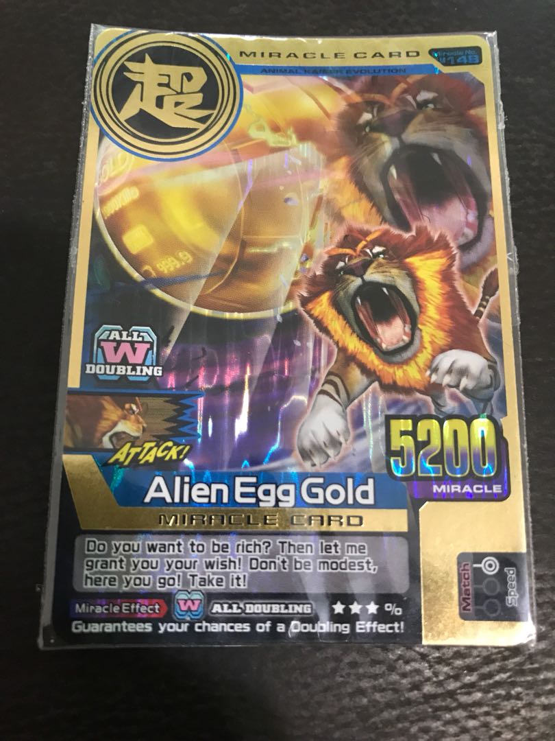 Animal Kaiser Evo 6 Gold Rare Card Alien Egg Gold Hobbies Toys Toys Games On Carousell