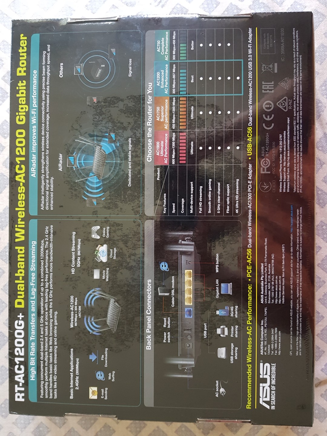 Asus router AC 1200, Computers & Tech, Parts & Accessories, Networking ...