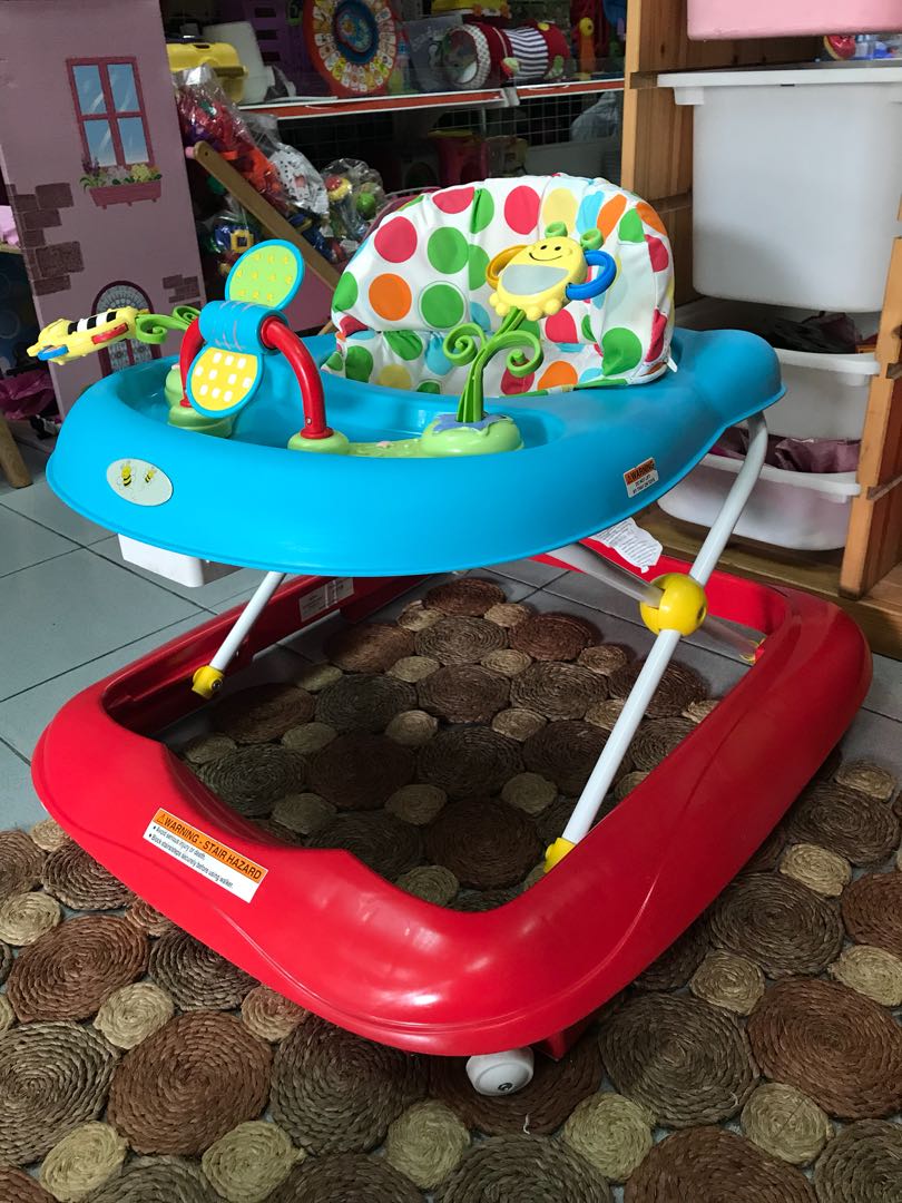 Babylo bizzy bee pink hotsell baby walker