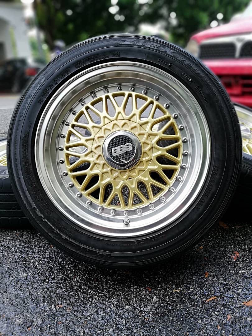 Bbs Rs 15 Inch Sports Rim Alza Tyre 70 Big Big Offer Auto Accessories On Carousell