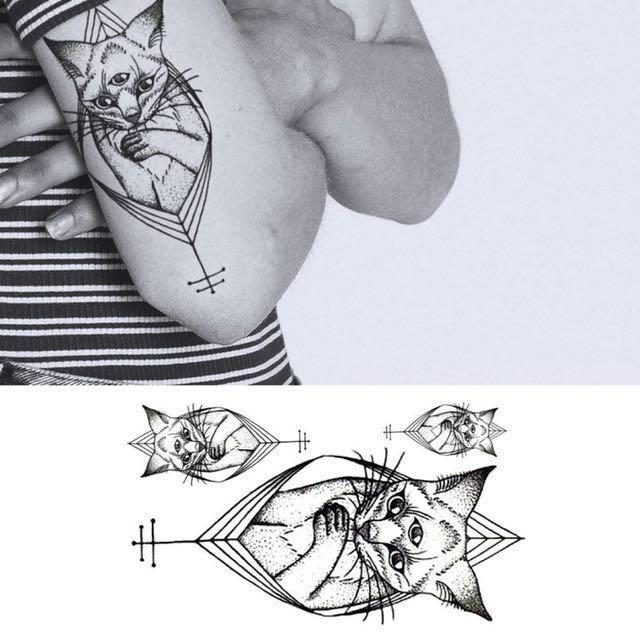 Bn Instock Temporary Tattoo Temp Tattoos Eygpt Cat Symbolic Third Eye Illuminati Design Craft Art Prints On Carousell Don't be a scaredy cat — perfecting feline eyes is. bn instock temporary tattoo temp
