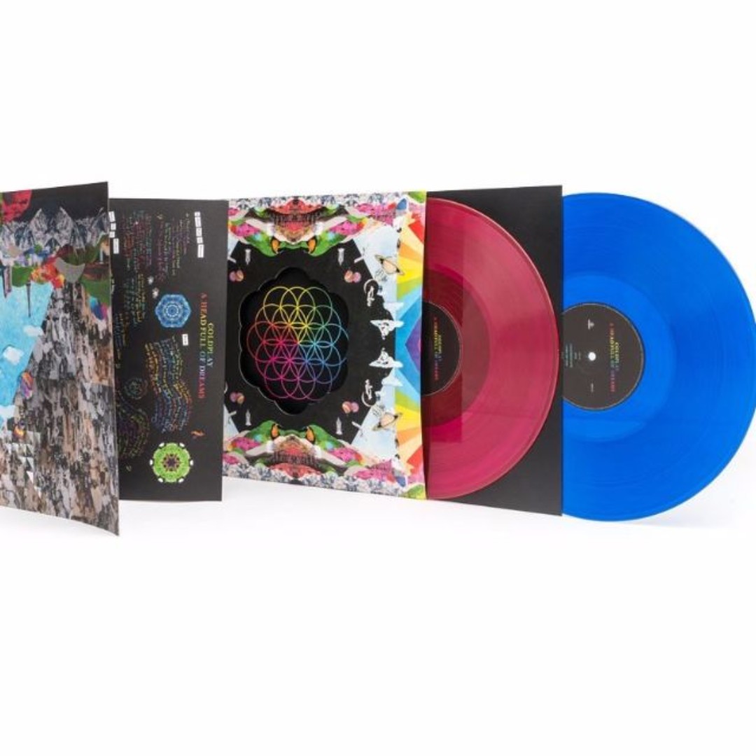 Sold. Coldplay A Head Full Of Dreams. Coloured vinyl lp. new, Hobbies   Toys, Music  Media, Vinyls on Carousell