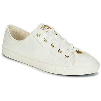 converse chuck taylor all star dainty trainers in beige