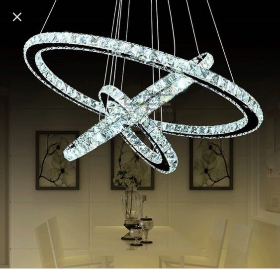 crystal dining light