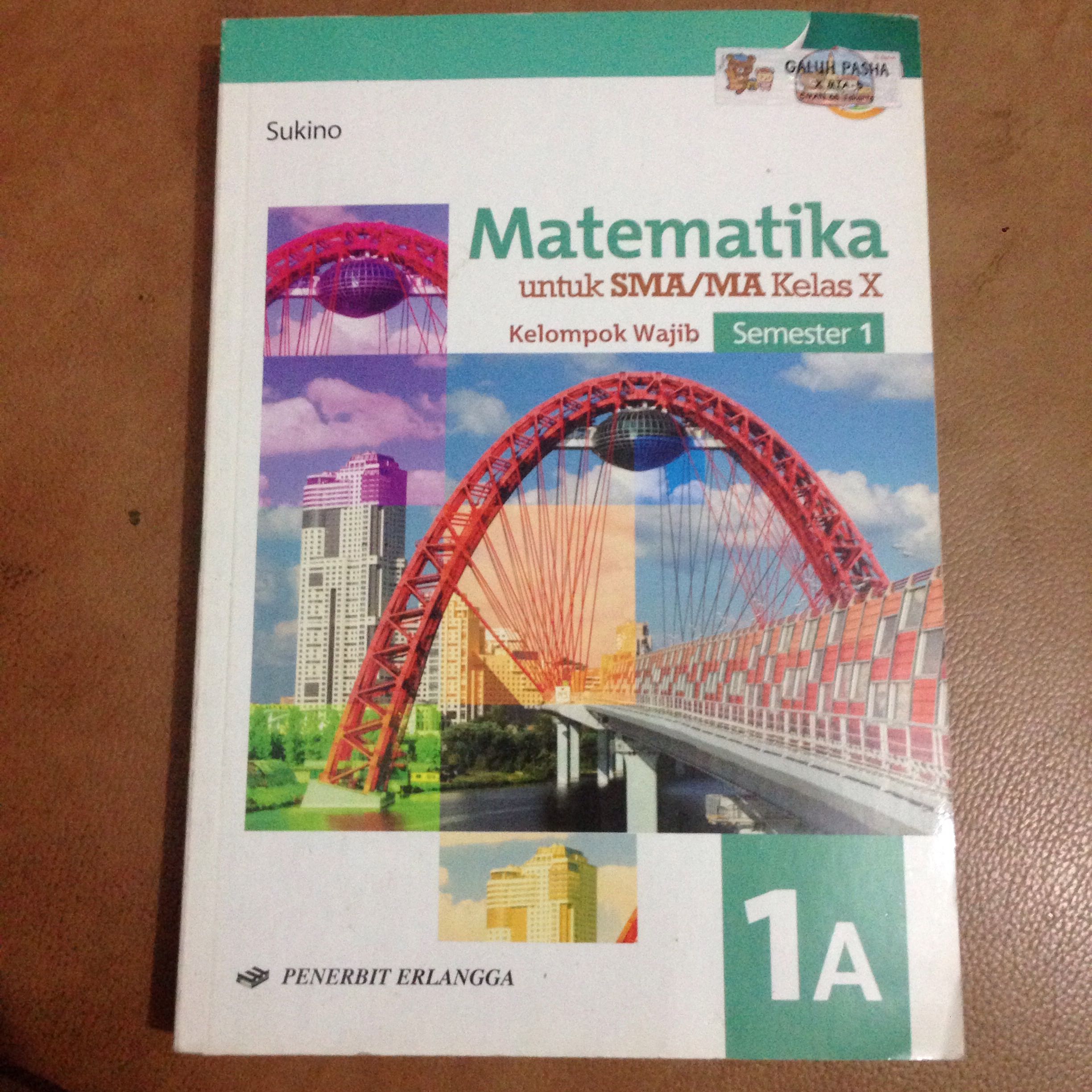 Erlangga Matematika Kelas 10 A Books & Stationery Textbooks on Carousell
