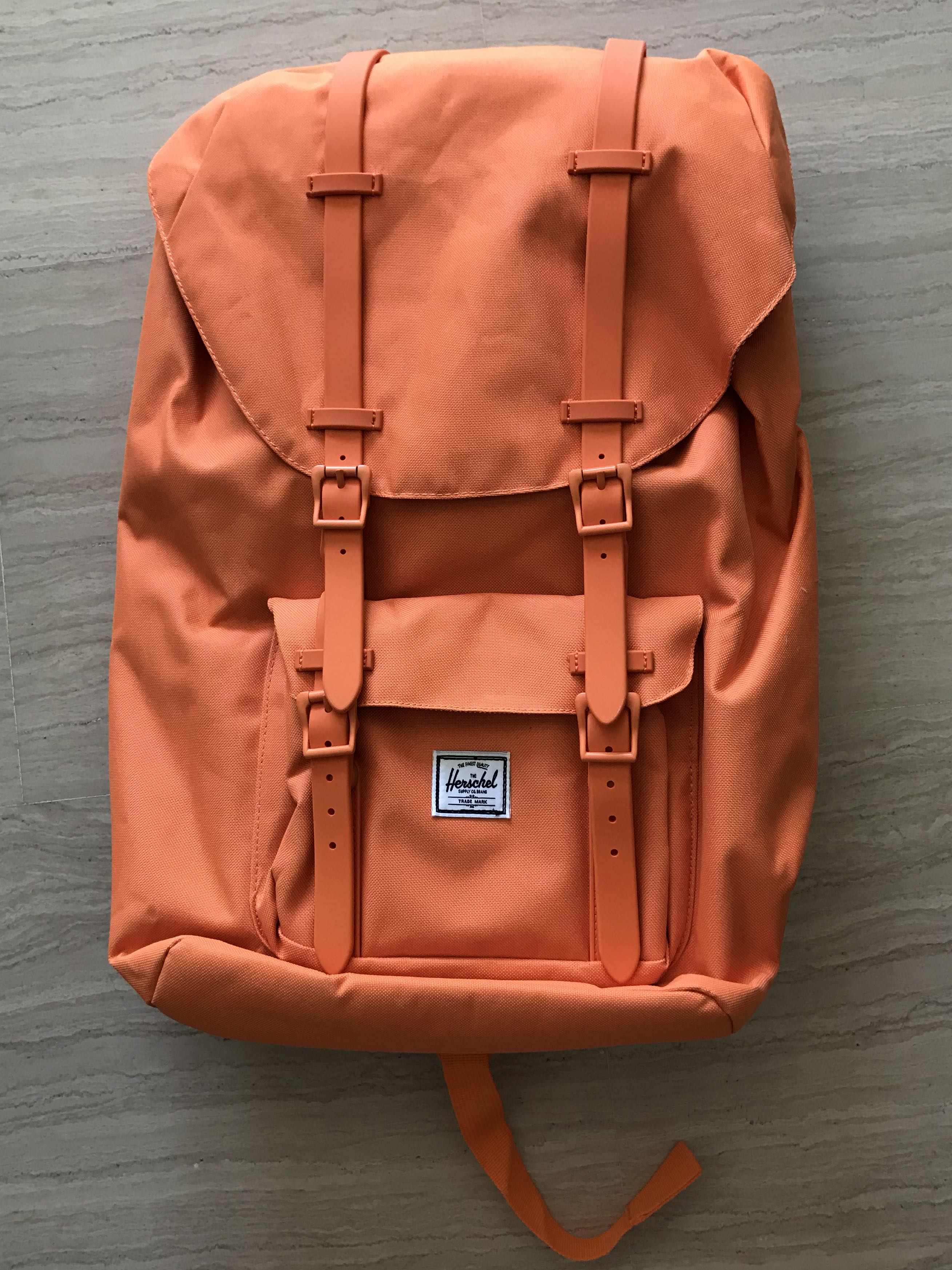 Herschel orange backpack on sale