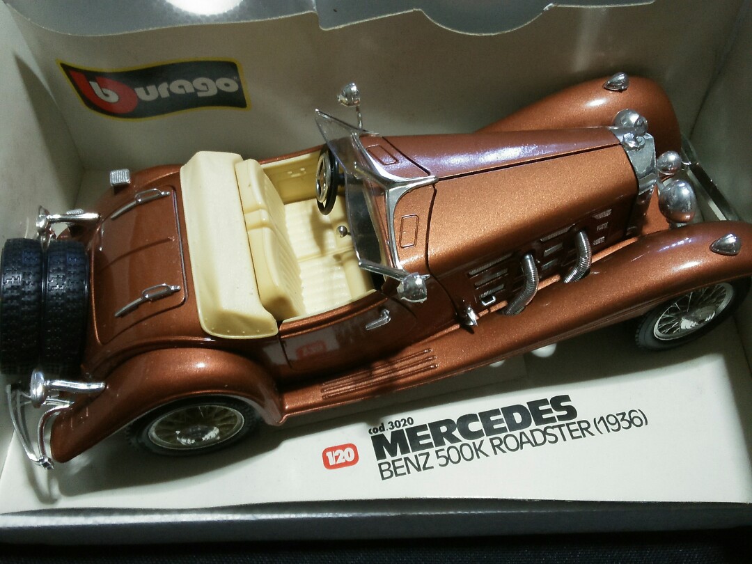 burago mercedes benz 500k roadster 1936