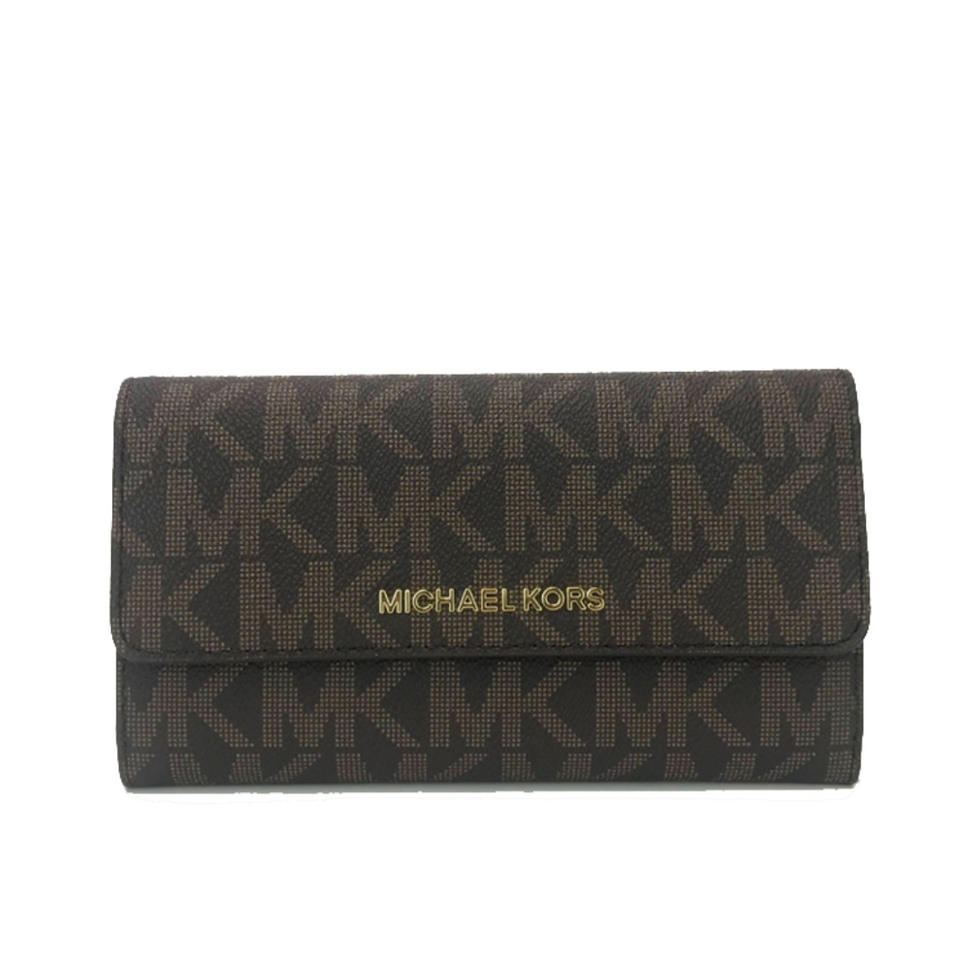 michael kors large trifold wallet