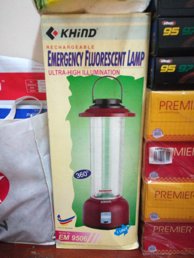 Khind rechargeable deals emergency light