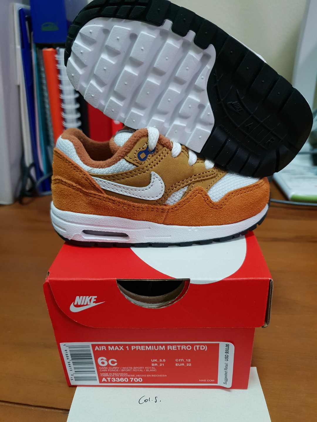 Nike air max 1 premium retro toddler clearance