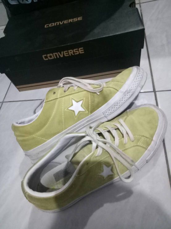 Original CONVERSE ONE STAR PRO SUEDE OX LEMON HAZE