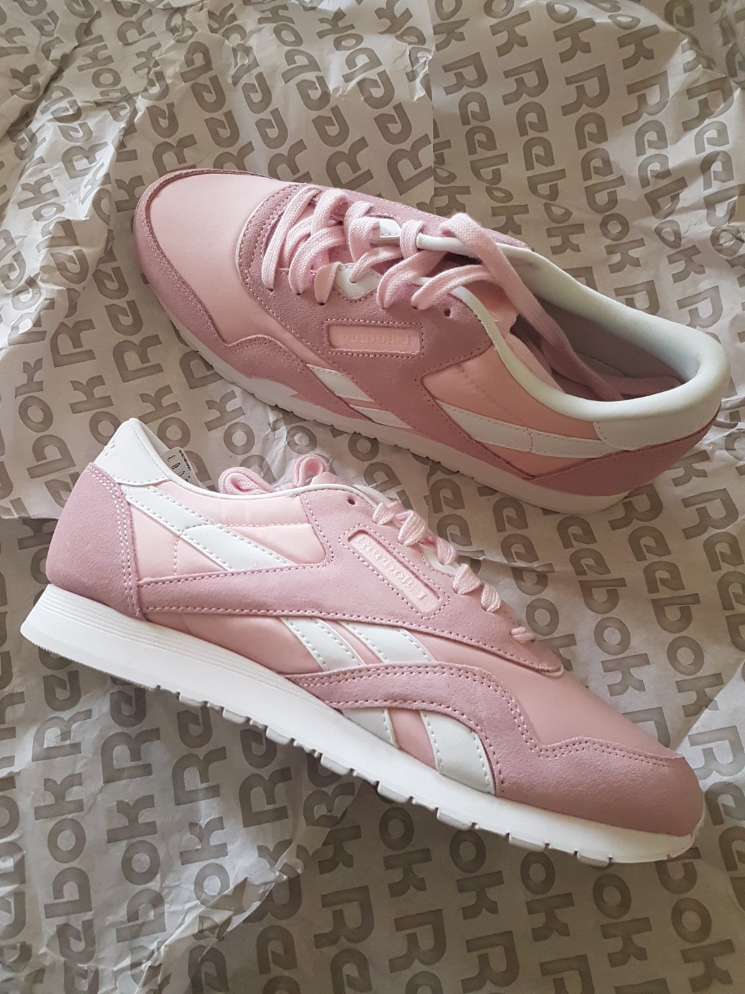 pink suede reeboks