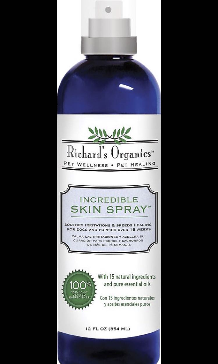 Richard's organics incredible skin spray for dogs store