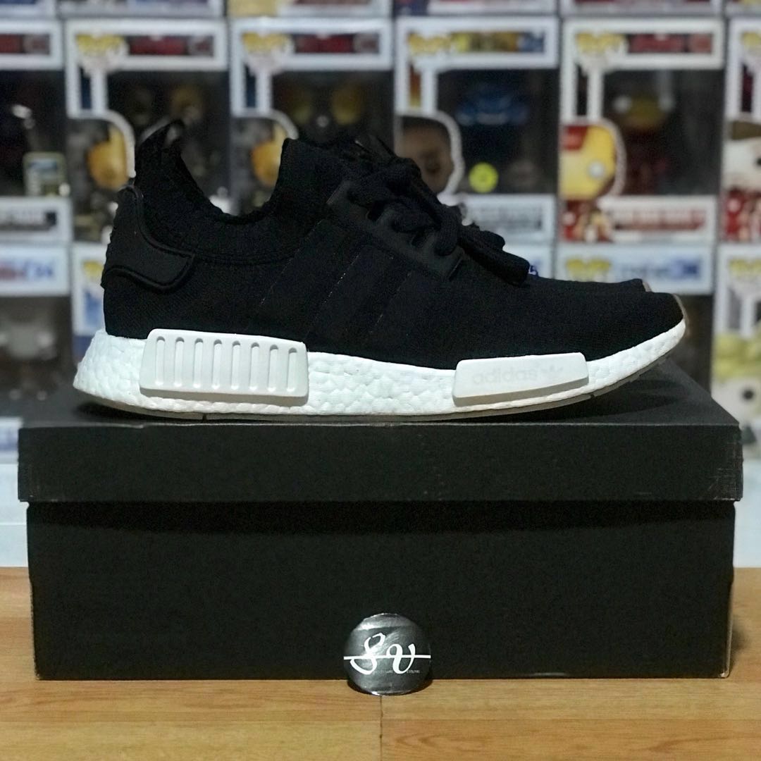 adidas nmd r1 black white gum