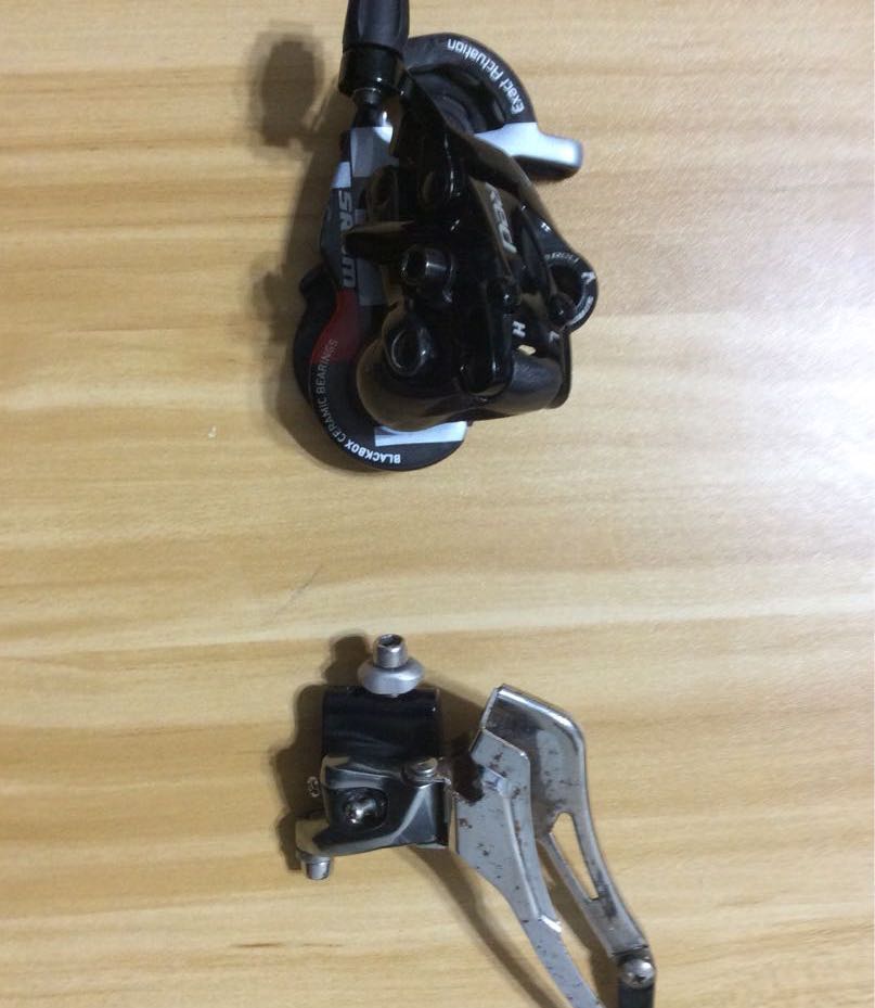 Front and rear derailleur clearance
